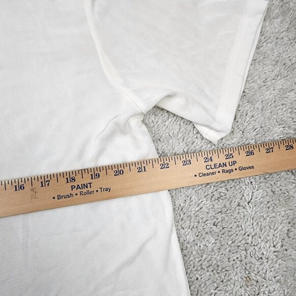 Strangers Only Base Martin 150 100% Acetate Nordstrom Shirt Size Medium M Cream - Picture 5 of 6